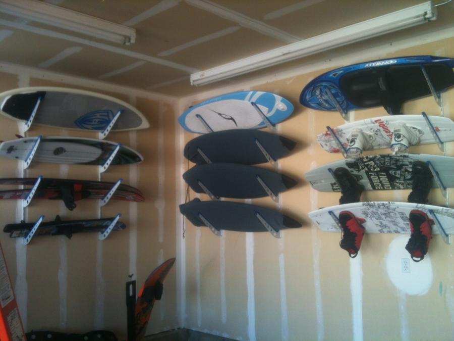Diy Garage Board Racks Boats Accessories Tow Vehicles - Wakeboard Wall Rack Plans