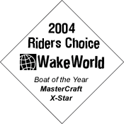 2004 WakeWorld Riders Choice Boat of the Year -- MasterCraft X-Star